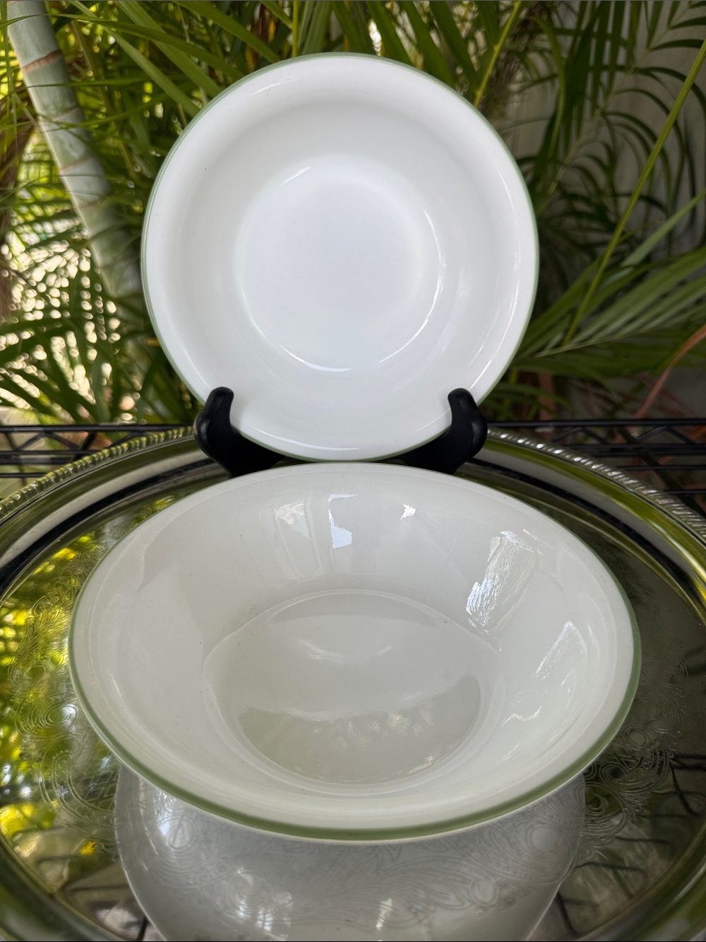 Corelle Shadow Iris Soup Cereal Bowls Set of 2
